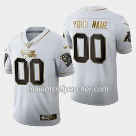 Maillot Carolina Panthers Custom Nike Blanc Golden Edition 100th - Homme
